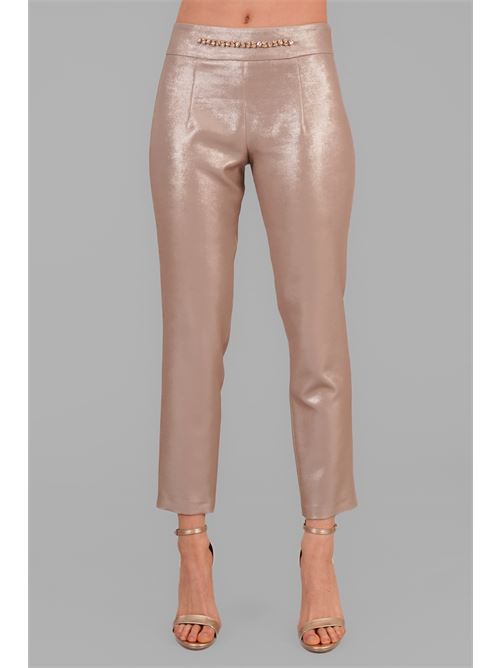 Pantalone spalmato elastico Manuela Riva | PT29/0820TORTORA